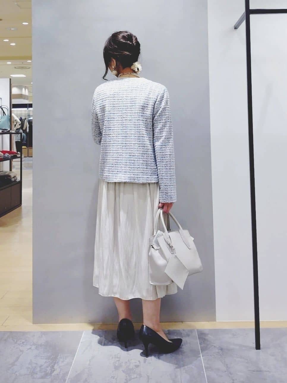 TOMOMIさんの「INDIVI｜【マルチWAY】3点セットパール調ネックレス」を使ったコーディネート