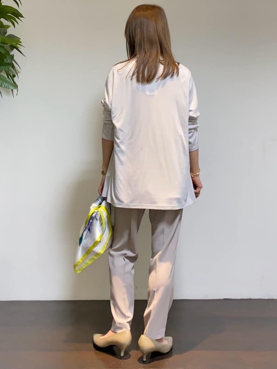 tomoさんの「UNTITLED｜【接触冷感/UVカット/遮熱機能】フライスジャージカーディガン」を使ったコーディネート