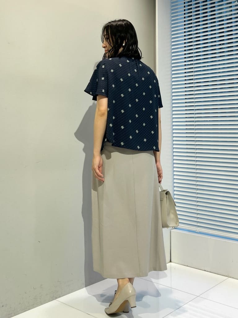 shinoさんの「Couture brooch｜【洗える・通勤】パール調ボタン テーラードジャケット」を使ったコーディネート