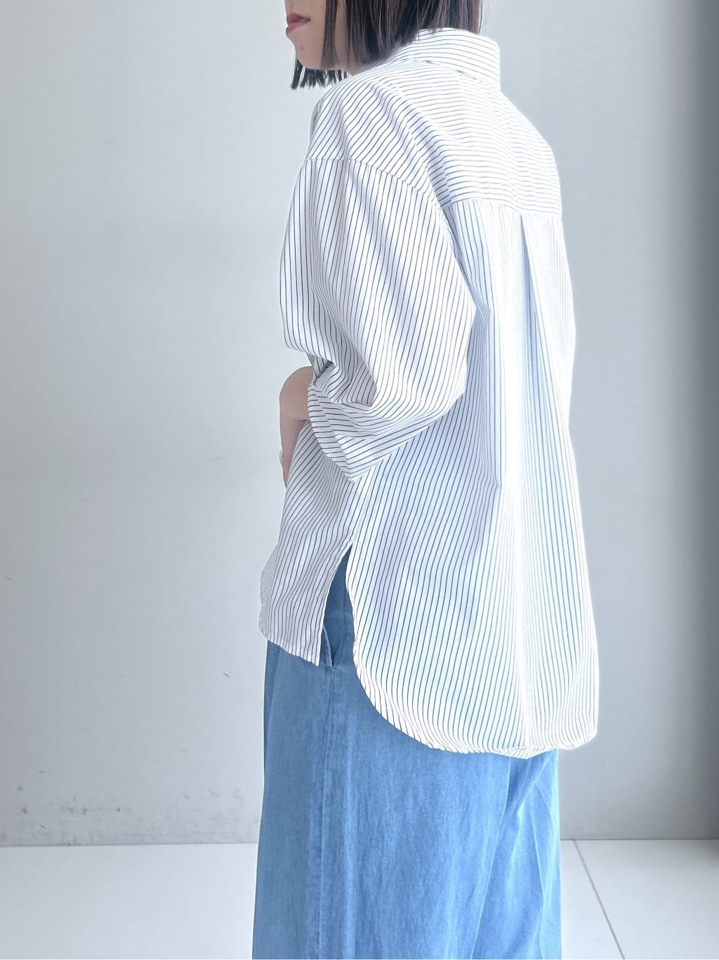 Hirokaさんの「Dessin｜【洗える】スキッパーシャツブラウス」を使ったコーディネート