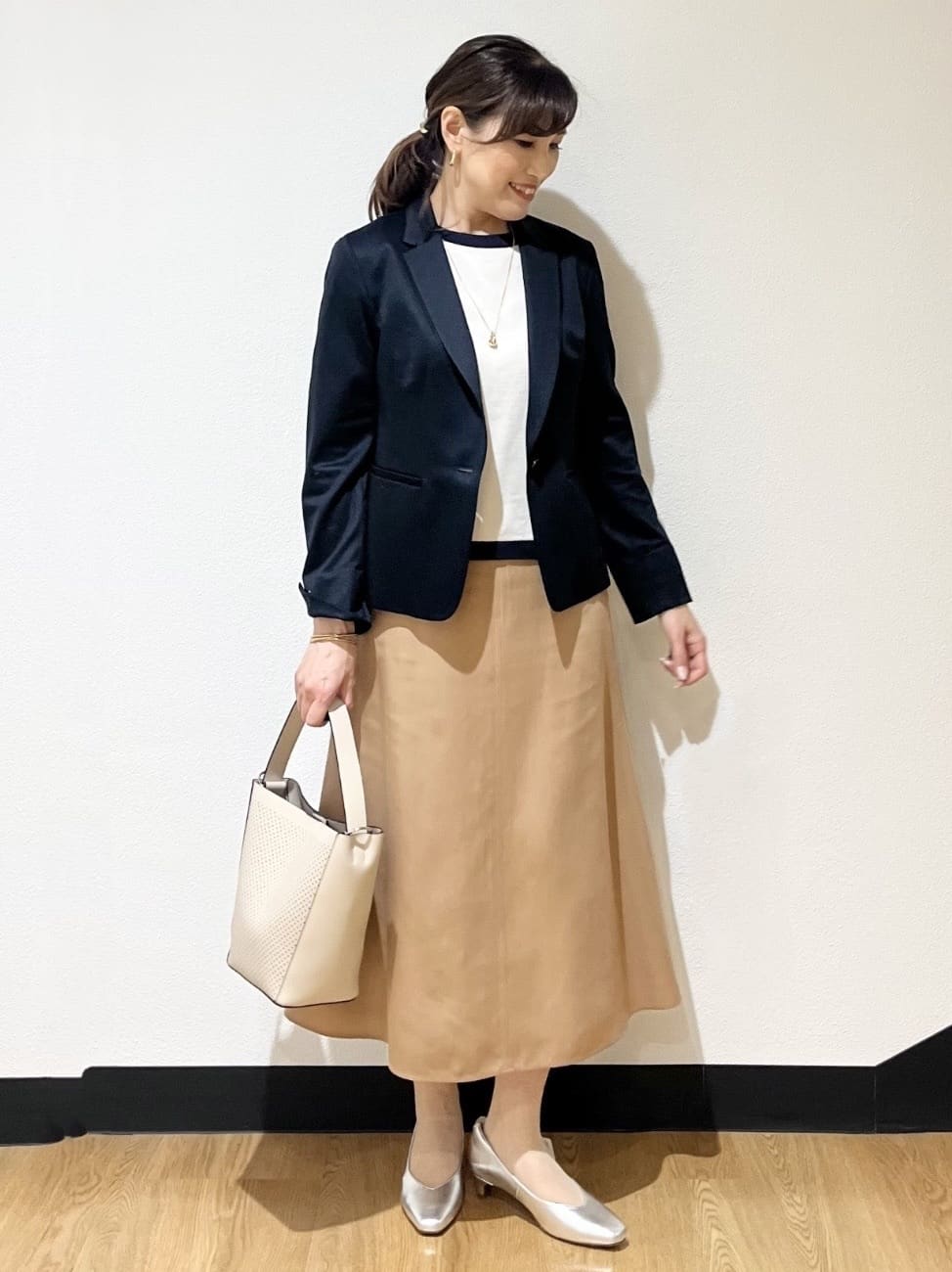 ayaさんの「Reflect｜【SS-4Lサイズ／UVカット／接触冷感】匠ジャケット／ベーシックテーラード」を使ったコーディネート