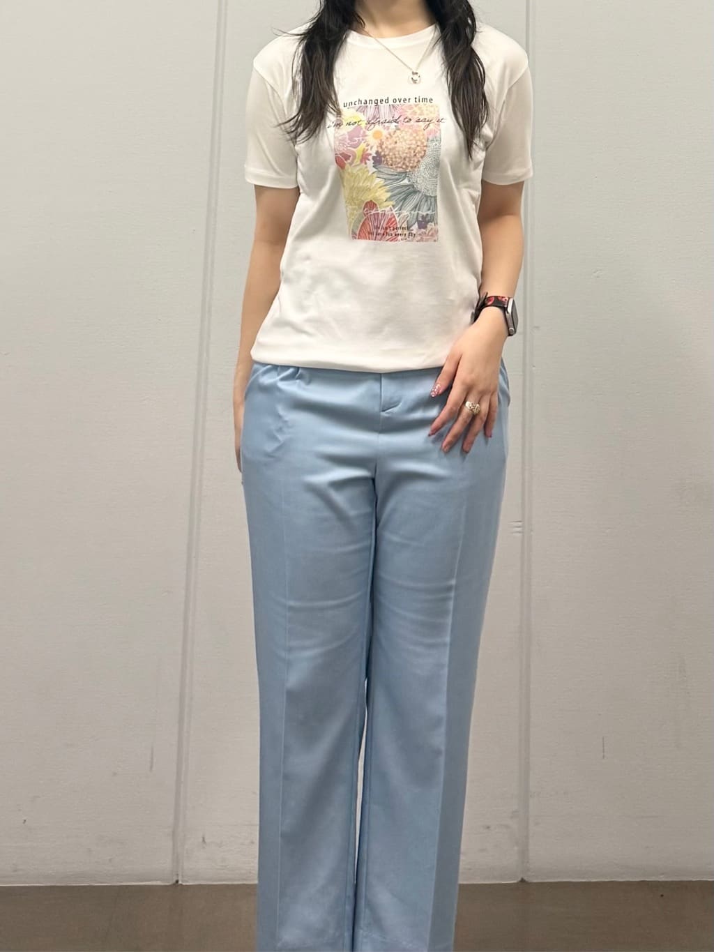 mizukiさんの「INDIVI｜【接触冷感／透湿／着る日傘】ドルマンダブルジャケット」を使ったコーディネート