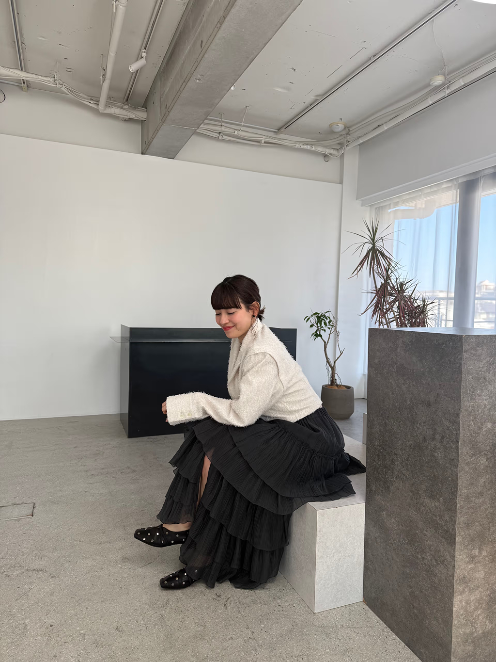 miyu maesakaさんの「CODE A｜M dramatic skirt」を使ったコーディネート