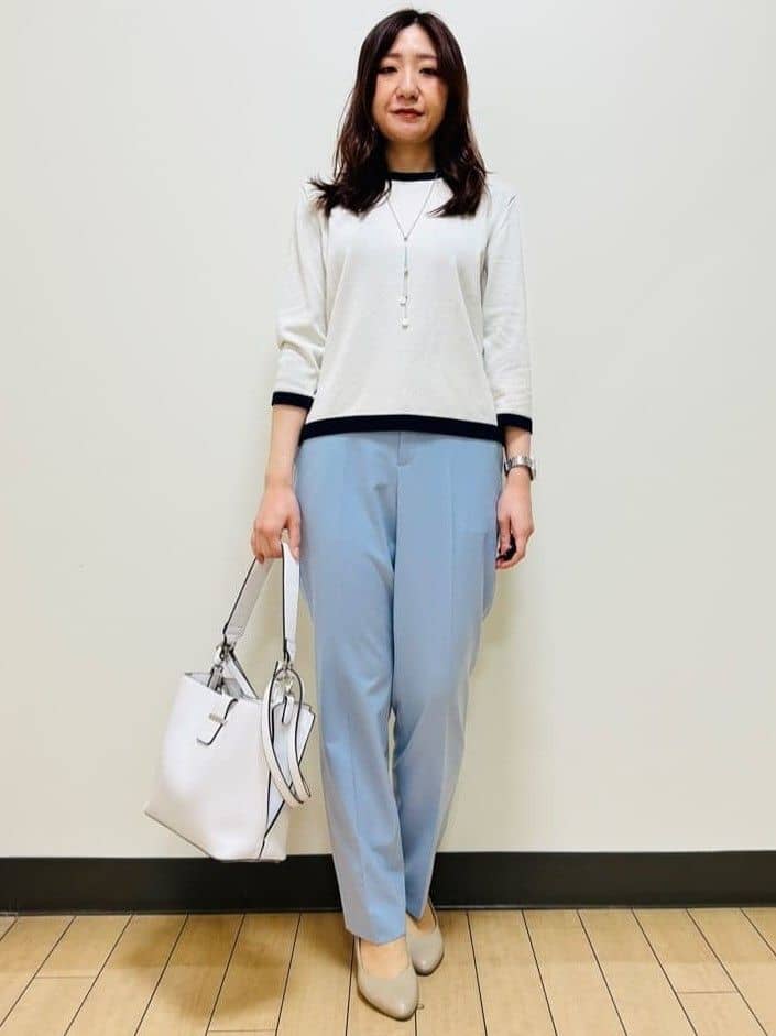 miiiさんの「Reflect｜【アンサンブル可】バイカラーニット」を使ったコーディネート