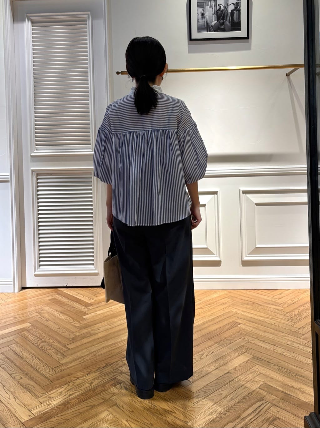 cocoさんの「DRESSTERIOR｜◆【otonaMUSE5月号掲載/ウォッシャブル】ロンドンストライプクレリックブラウス」を使ったコーディネート