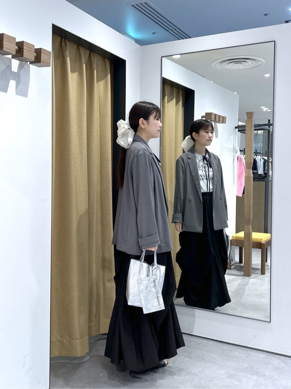 Renoさんの「INDIVI｜Comfy SET UP｜ダブルブレストイージージャケット【セットアップ対応／通勤／カセット服／接触」を使ったコーディネート