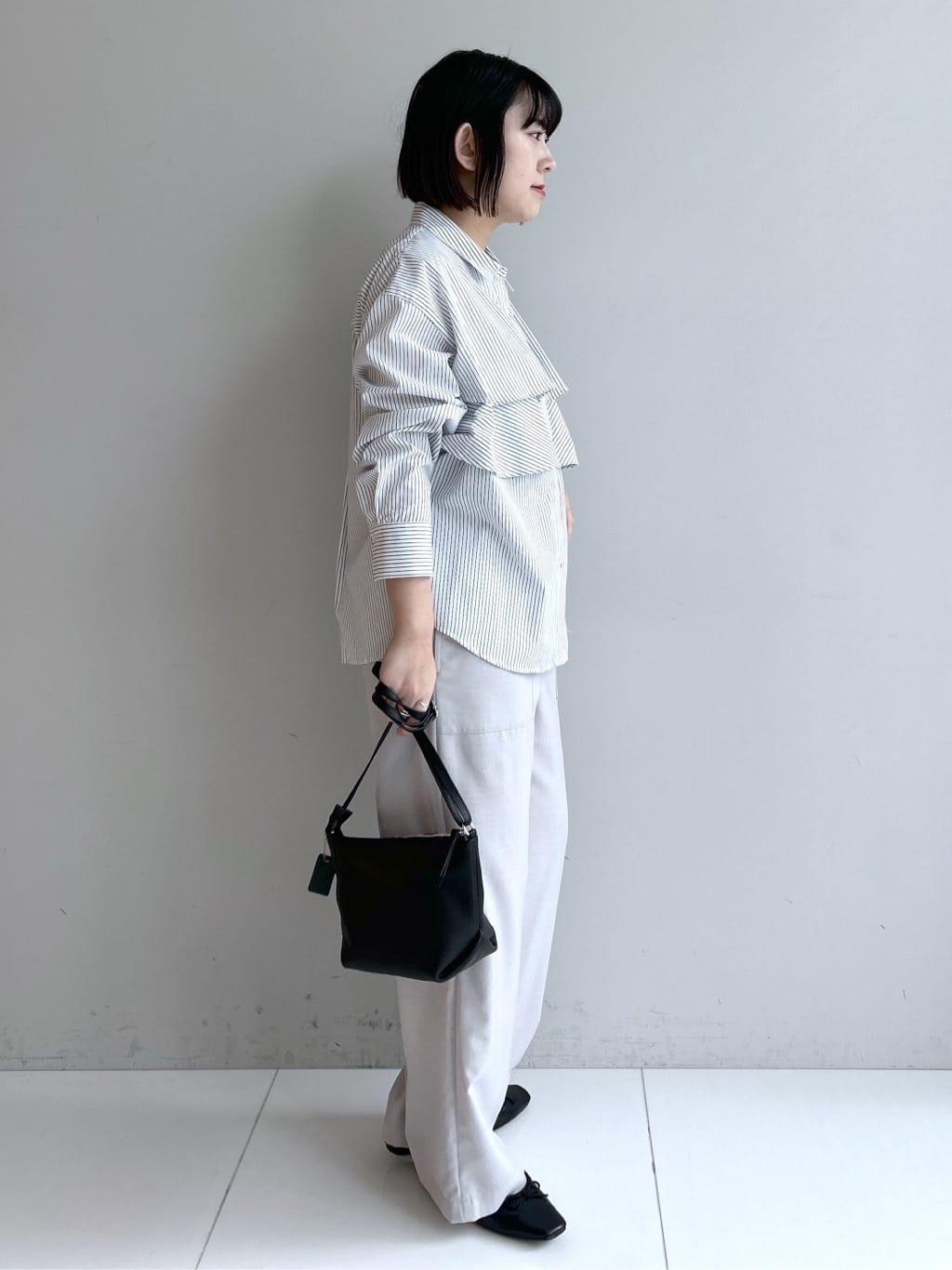 Hirokaさんの「Dessin｜【洗える】フリルシャツブラウス」を使ったコーディネート