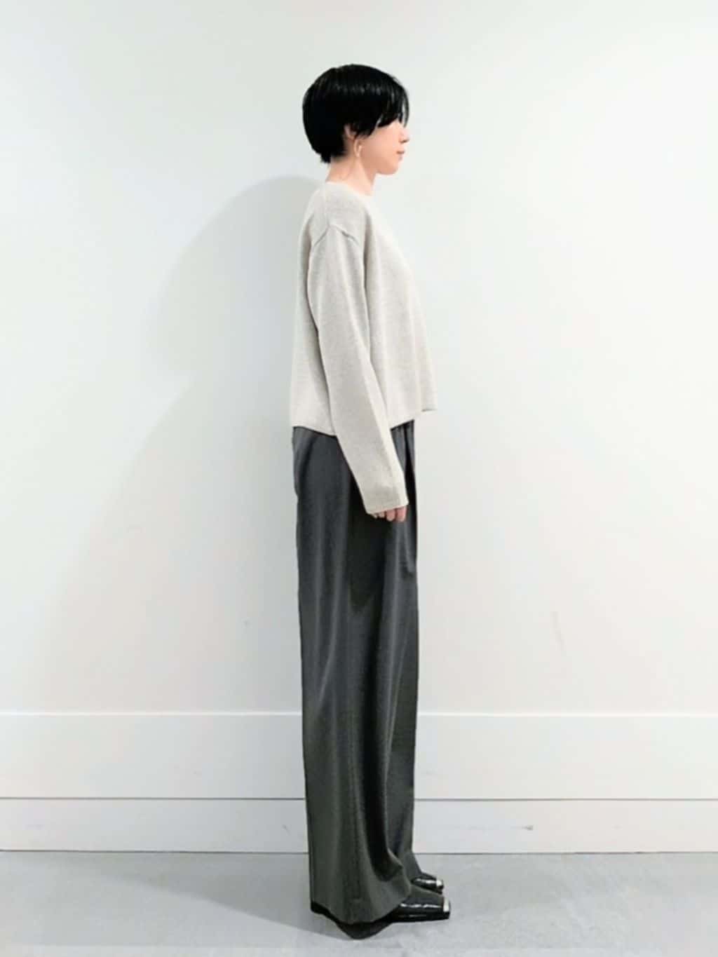 ミズタさんの「UNTITLED｜◆【洗える/光沢感】ファンシーヤーンニット」を使ったコーディネート