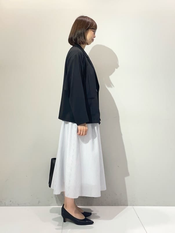 murayamaさんの「INDIVI｜【接触冷感／透湿／着る日傘】ドルマンダブルジャケット」を使ったコーディネート