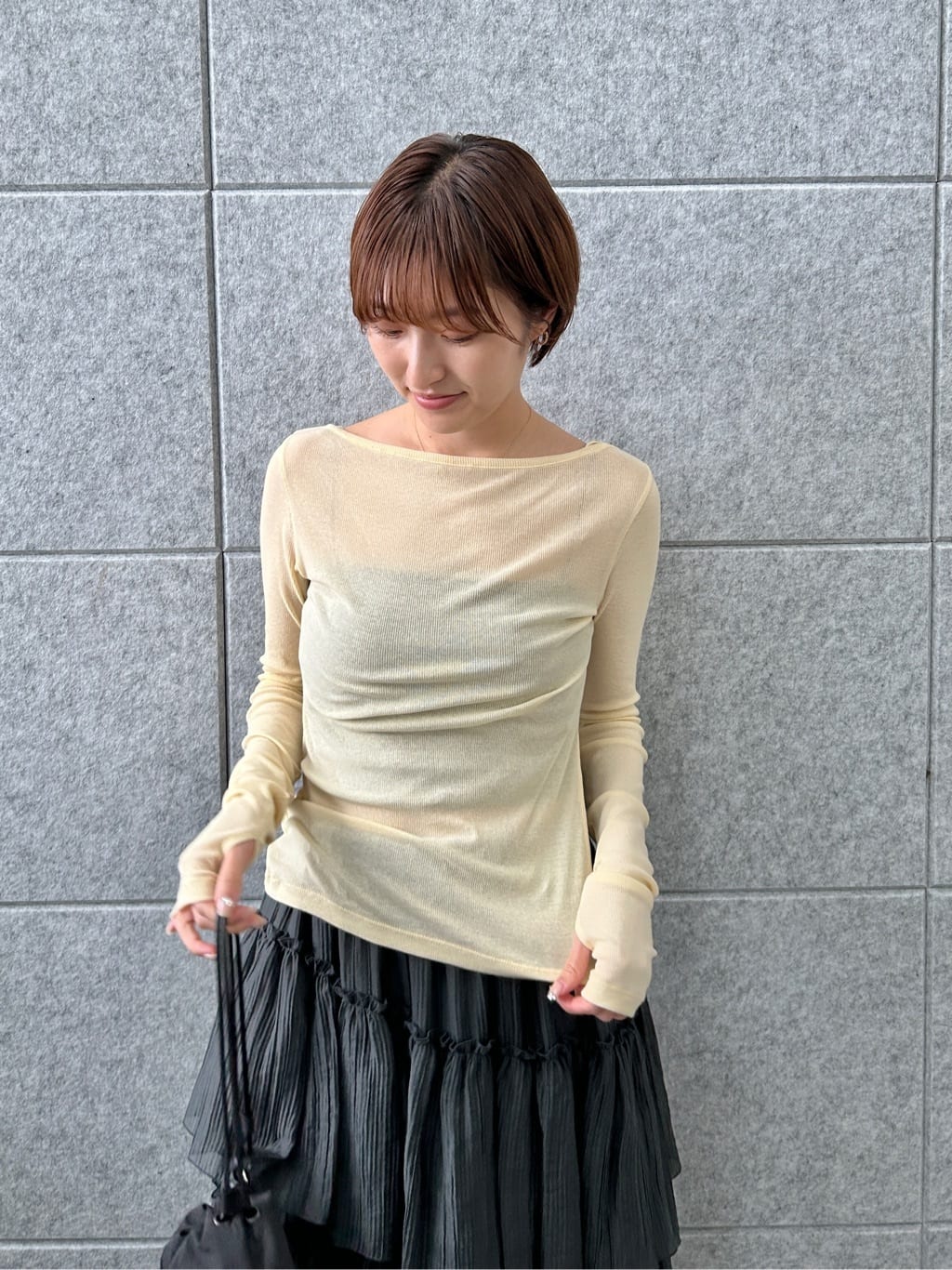 harunaさんの「CODE A｜M dramatic skirt」を使ったコーディネート