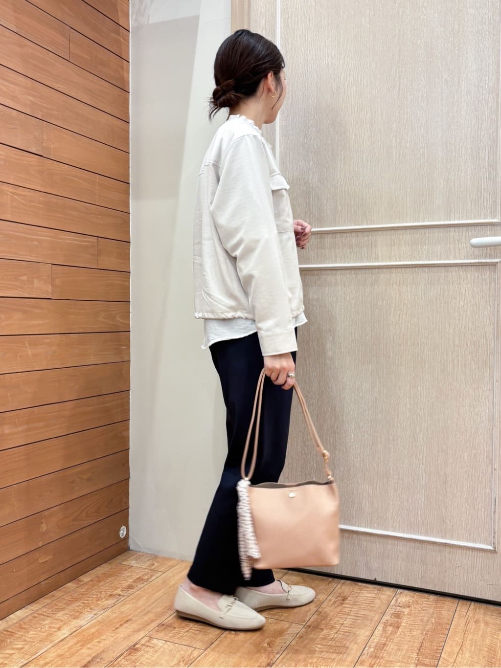 なみさんの「SHOO･LA･RUE｜【洗える】ニットローファー」を使ったコーディネート