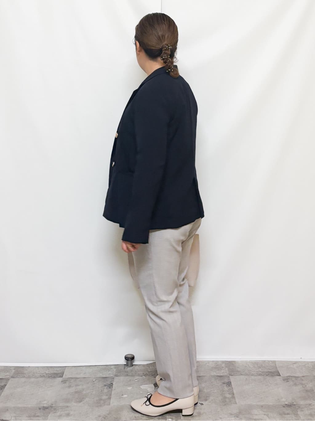 HALさんの「OPAQUE.CLIP｜《再入荷》ダブルブレストテーラードジャケット【接触冷感／吸水速乾／イージーアイロン／防シワ／洗濯機O」を使ったコーディネート
