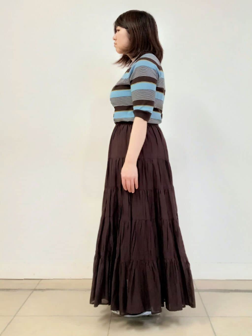 emiさんの「DRESSTERIOR｜【ウォッシャブル】バンドカラー ホワイトＧジャン」を使ったコーディネート