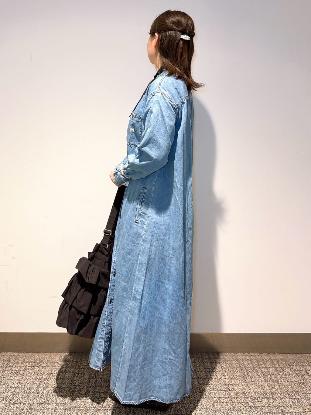 みーさんの「grove｜【Lee&times;grove別注】LOCO FLARE DRESS」を使ったコーディネート