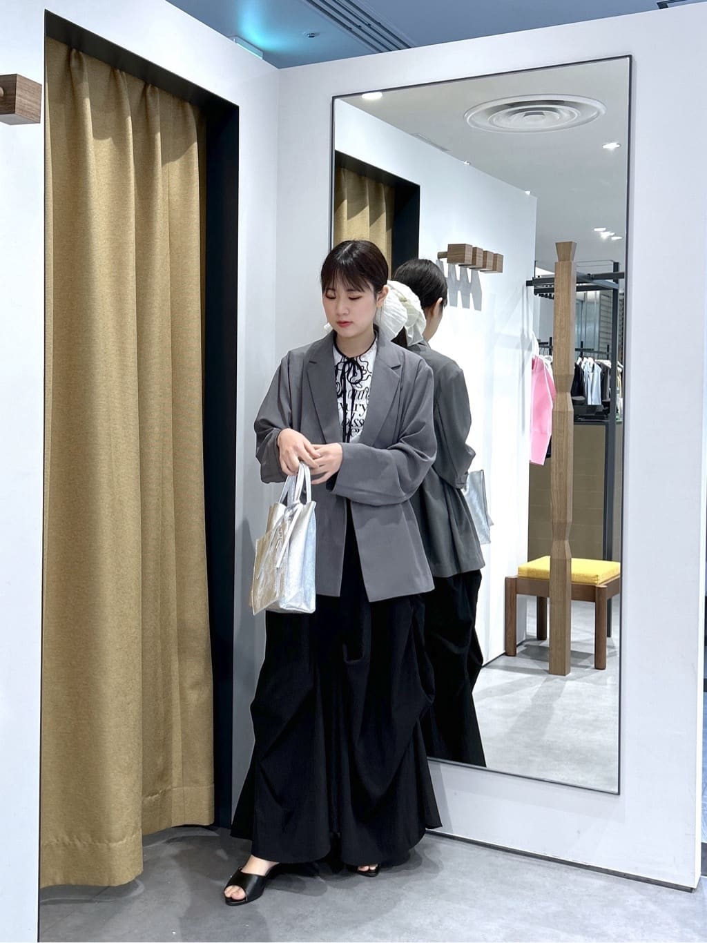 Renoさんの「INDIVI｜Comfy SET UP｜ダブルブレストイージージャケット【セットアップ対応／通勤／カセット服／接触」を使ったコーディネート