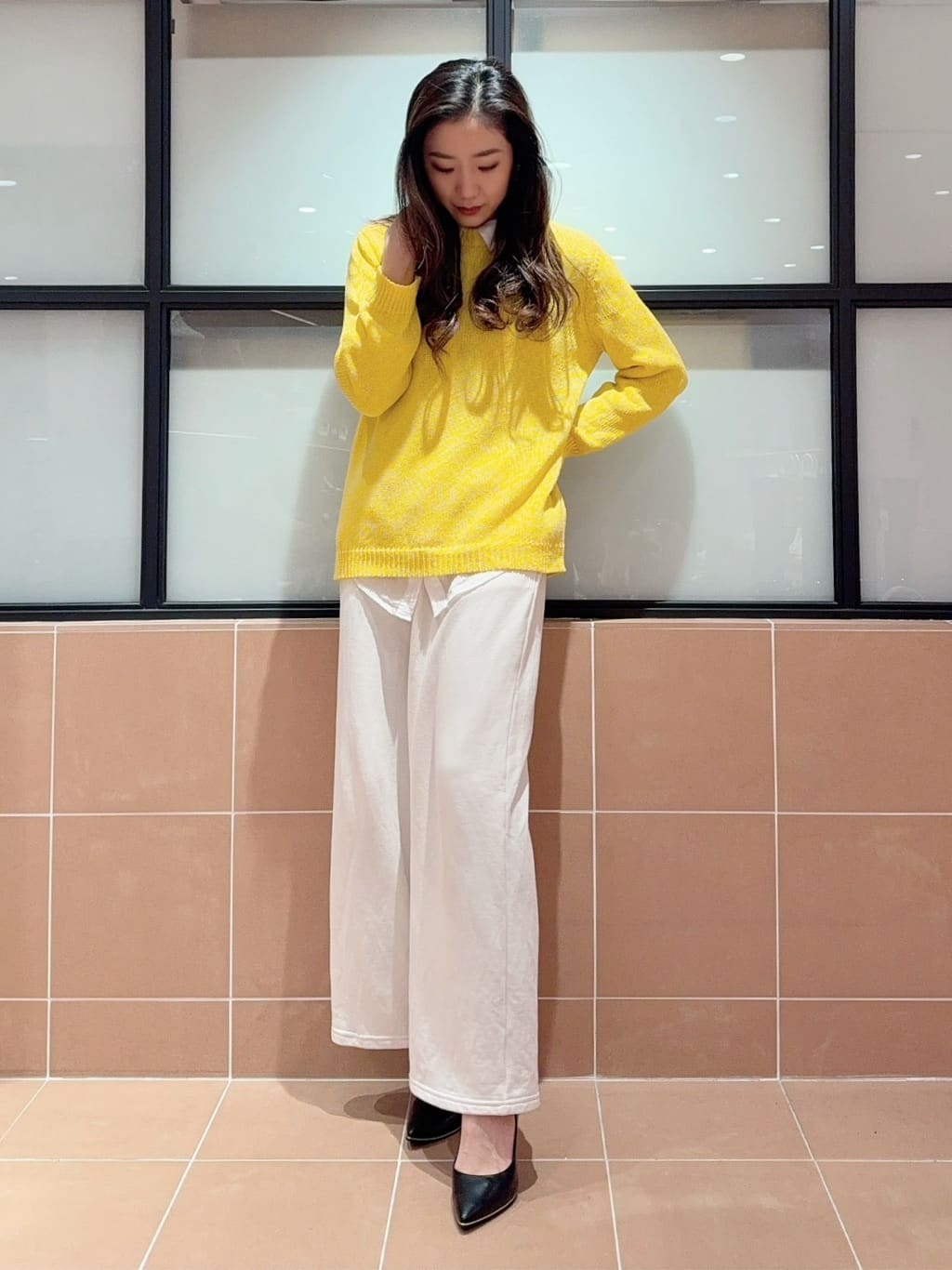 kaoriさんの「ESPERANZA｜◆【晴雨兼用/12時間パンプス】約8.5cm　歩きやすくて疲れにくい」を使ったコーディネート