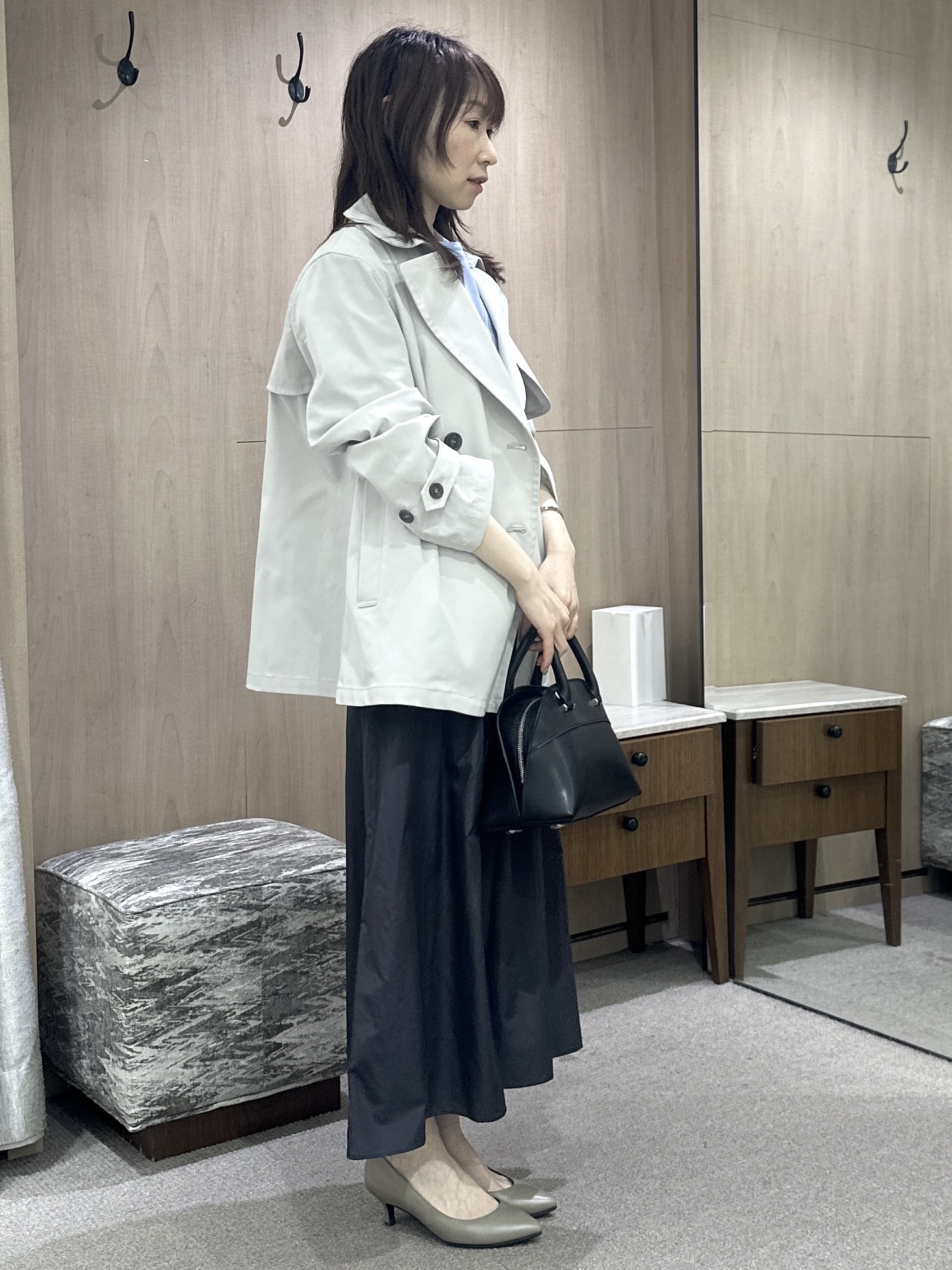 Miwaさんの「UNTITLED｜【洗える/清涼感】袖スリットニットプルオーバー」を使ったコーディネート