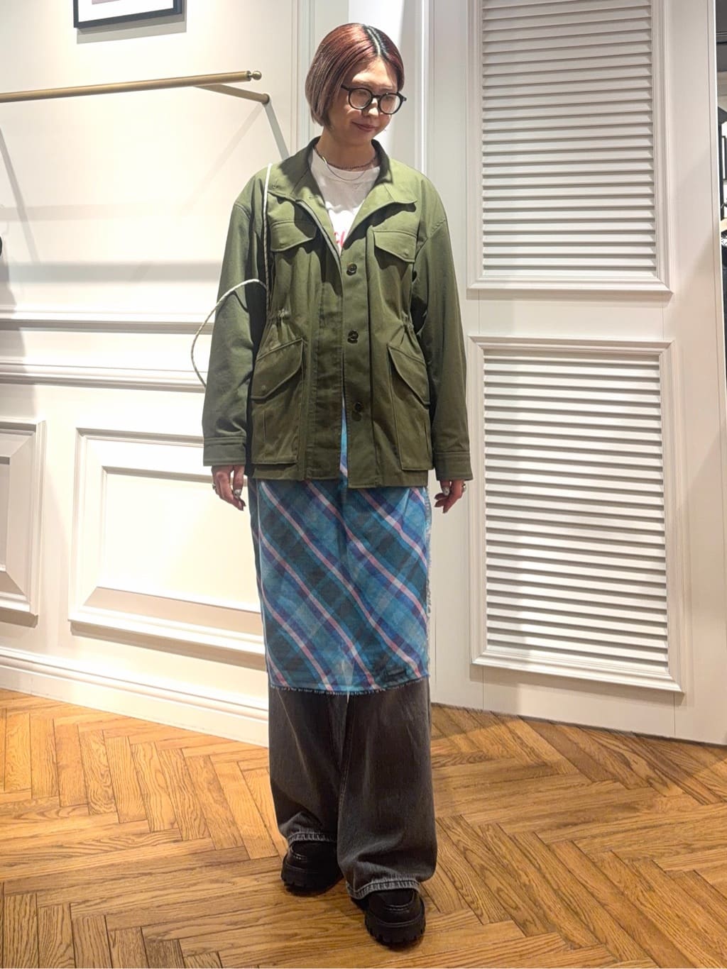 renaさんの「DRESSTERIOR｜【ウォッシャブル】コンパクトコットンミリタリーブルゾン」を使ったコーディネート
