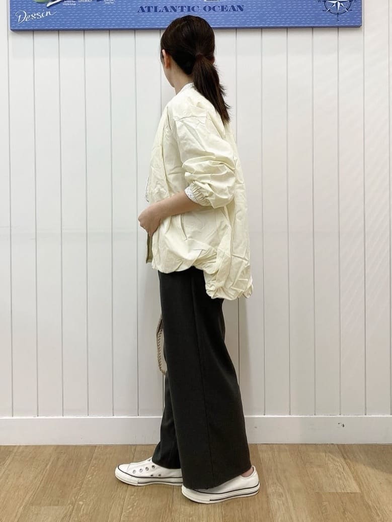yoshiさんの「Dessin｜【洗える】コットンナイロンバルーンヘムブルゾン」を使ったコーディネート