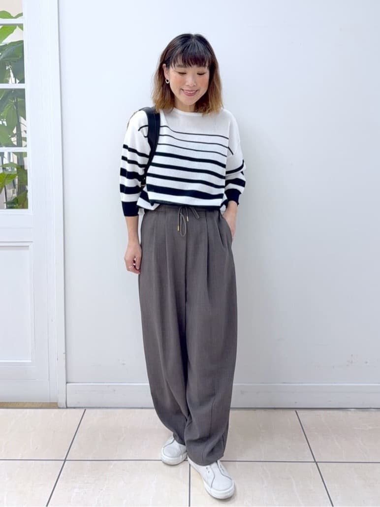 Osawaさんの「Dessin｜【洗える】シアーリラックスニット」を使ったコーディネート