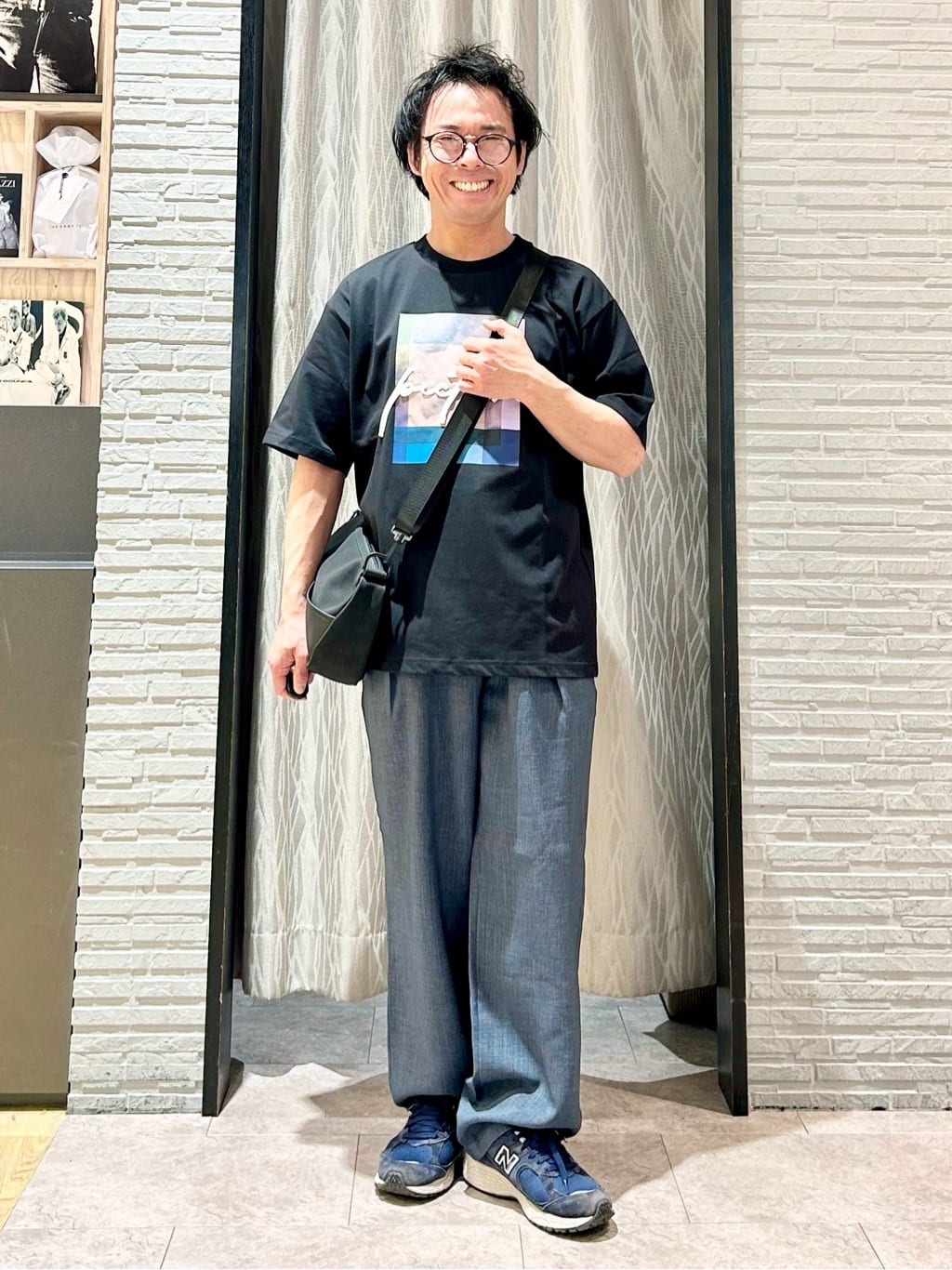 KENJI Iさんの「THE SHOP TK｜コード刺繍 半袖Tシャツ 洗濯機OK」を使ったコーディネート