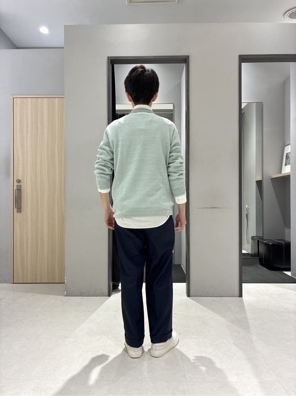 わいずみさんの「TAKEO KIKUCHI｜【洗える】カラースプリングニット」を使ったコーディネート