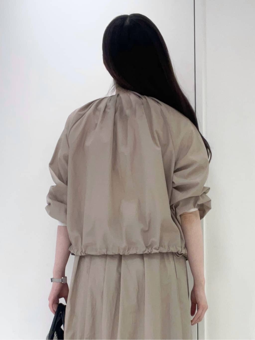 moeさんの「UNTITLED｜◆【セットアップ可/はっ水】シャイニータイプライターブルゾン」を使ったコーディネート
