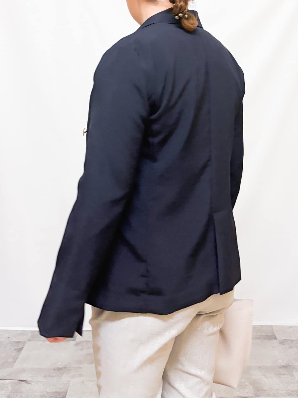 HALさんの「OPAQUE.CLIP｜《再入荷》ダブルブレストテーラードジャケット【接触冷感／吸水速乾／イージーアイロン／防シワ／洗濯機O」を使ったコーディネート
