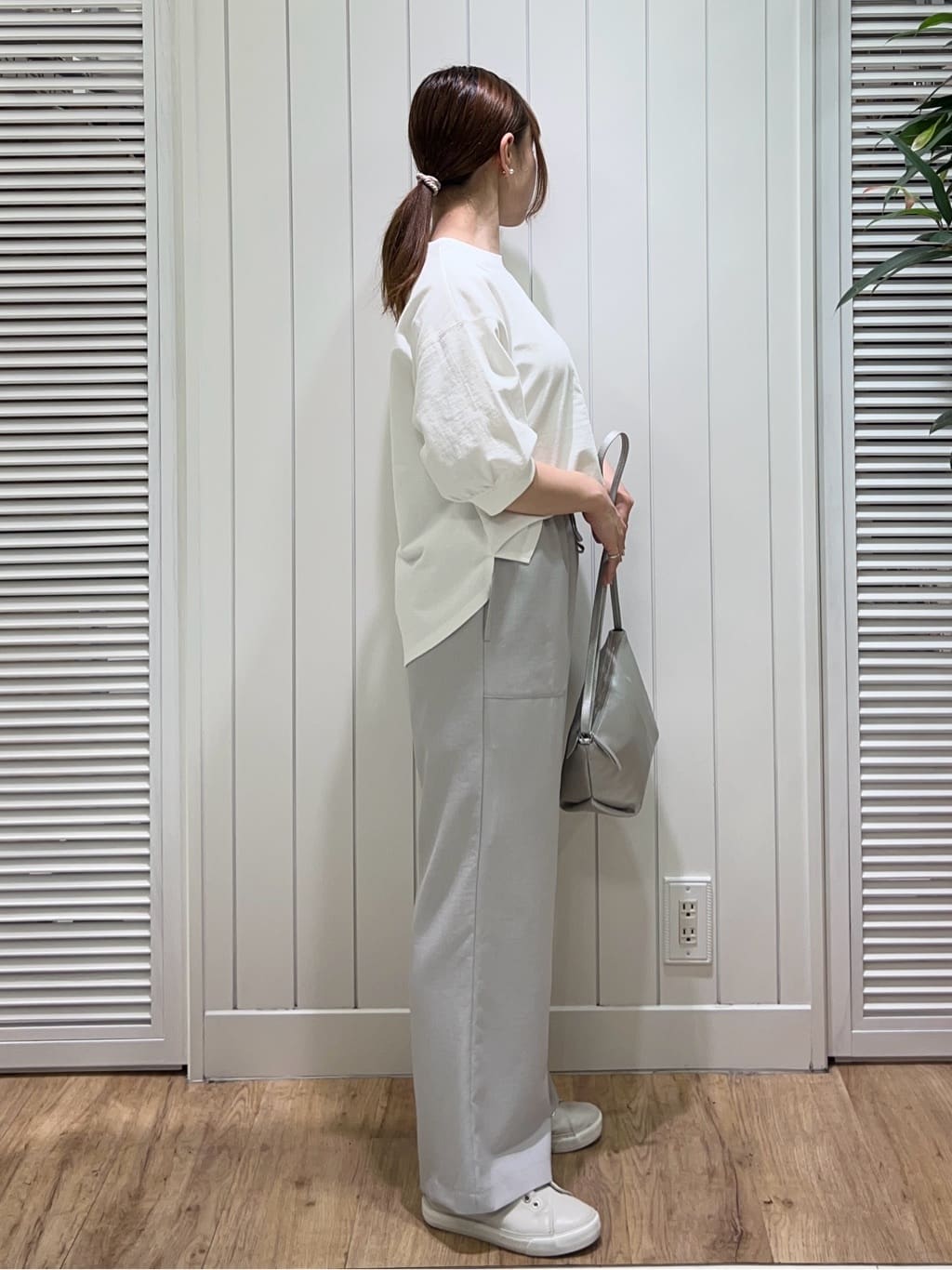 Ayakaさんの「Dessin｜【360度可愛い】バックヘンリーカットソー5分袖」を使ったコーディネート