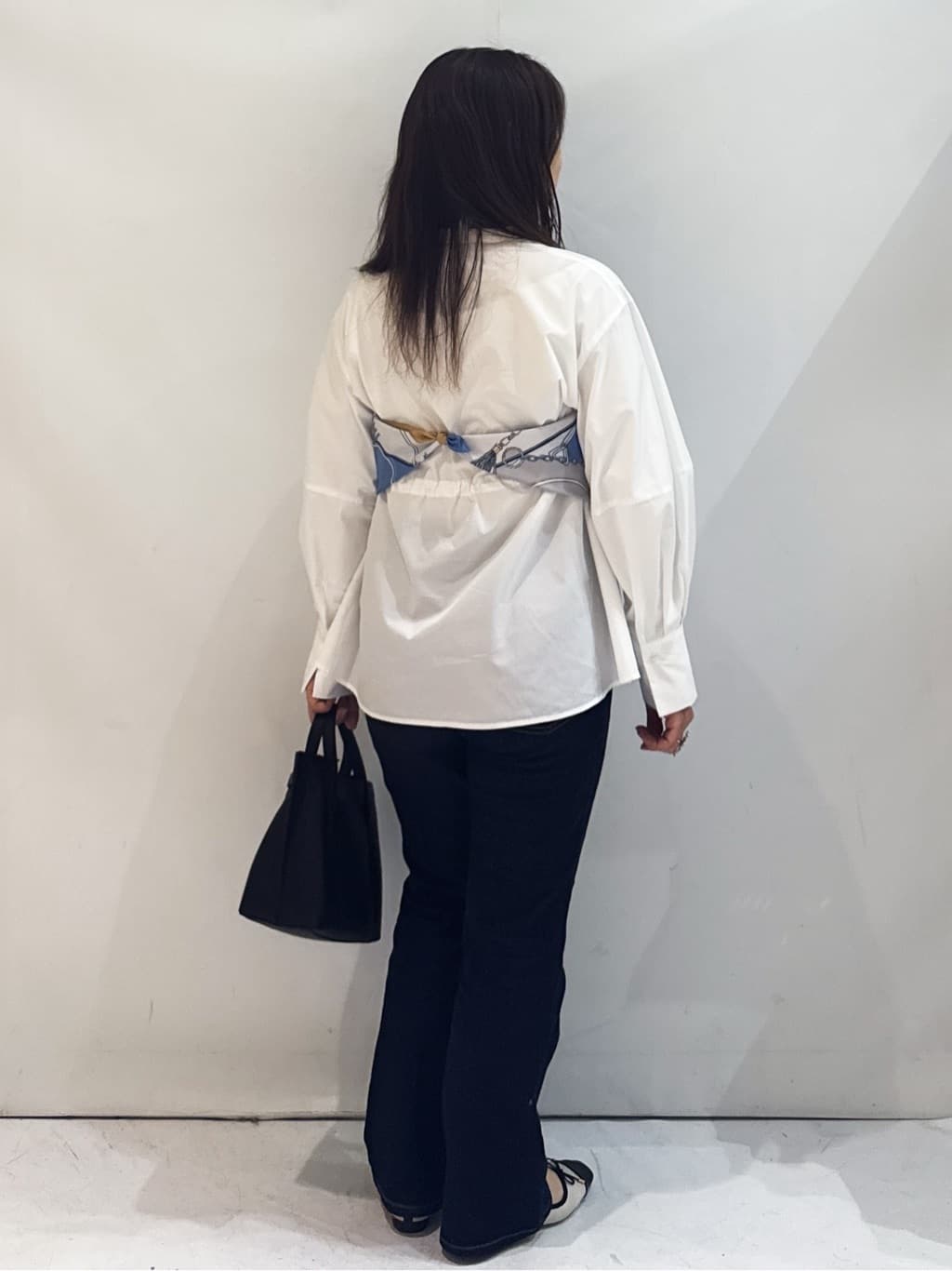 nakkoさんの「OPAQUE.CLIP｜ストライプペプラムデザインブラウス【洗濯機OK】」を使ったコーディネート