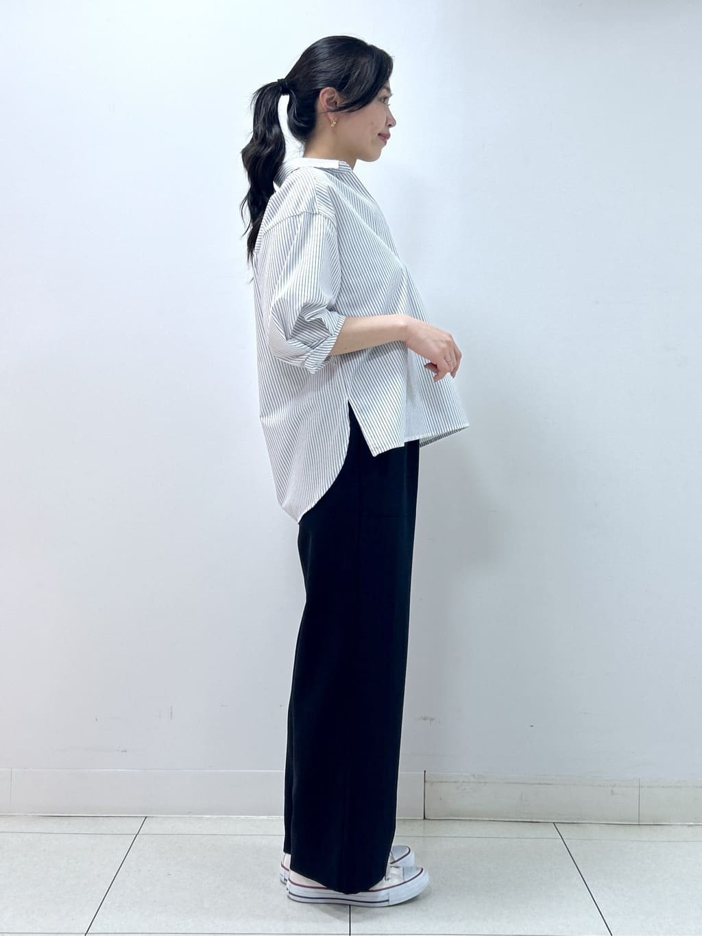 Kaiさんの「Dessin｜【洗える】スキッパーシャツブラウス」を使ったコーディネート