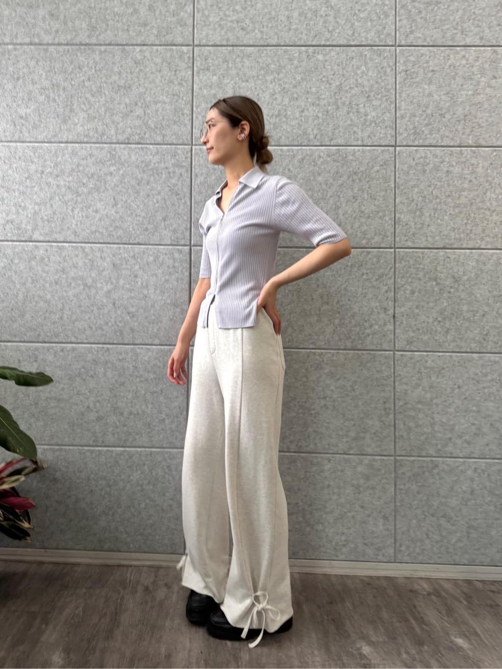 uchi__yamaさんの「CODE A｜【Re】ribbon sweat pants」を使ったコーディネート