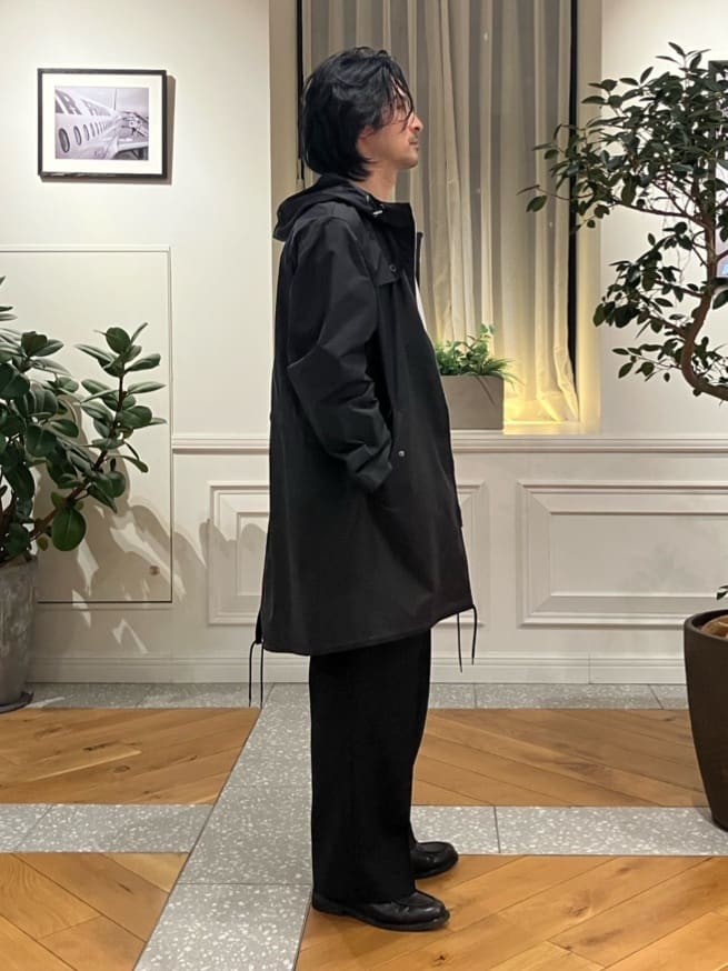 junyaさんの「DRESSTERIOR｜【撥水素材】レインプルーフ フーデッドコート」を使ったコーディネート