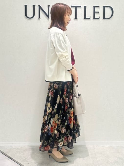 Miwaさんの「UNTITLED｜【トレンド/きれいめ】5分袖ポロニット」を使ったコーディネート