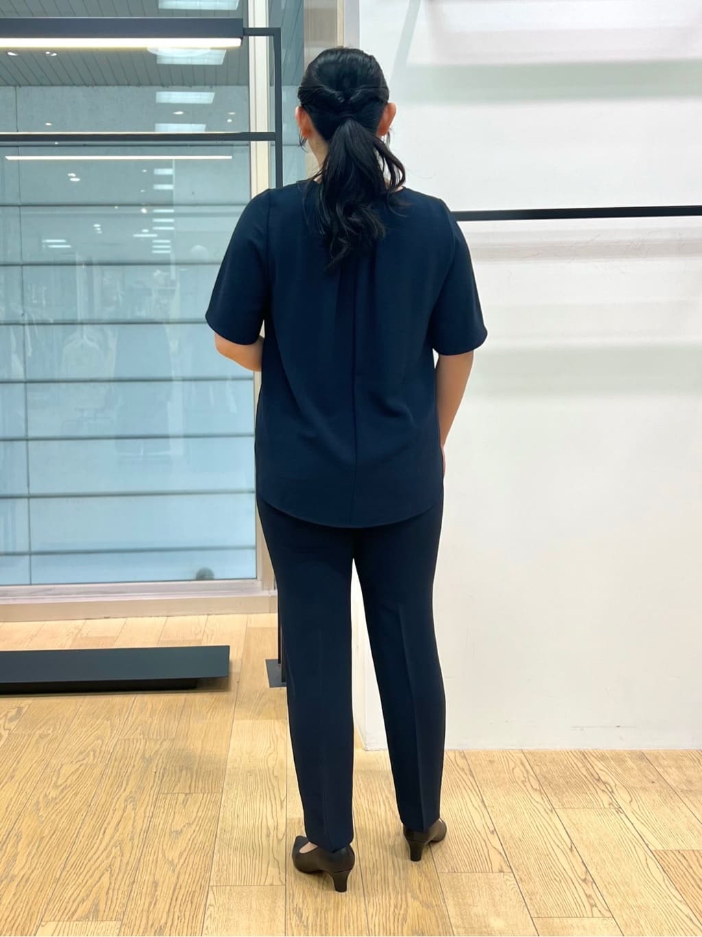 shimaさんの「INDIVI｜【洗える／多機能／SETUP可】着る日傘ダブルジャケット」を使ったコーディネート