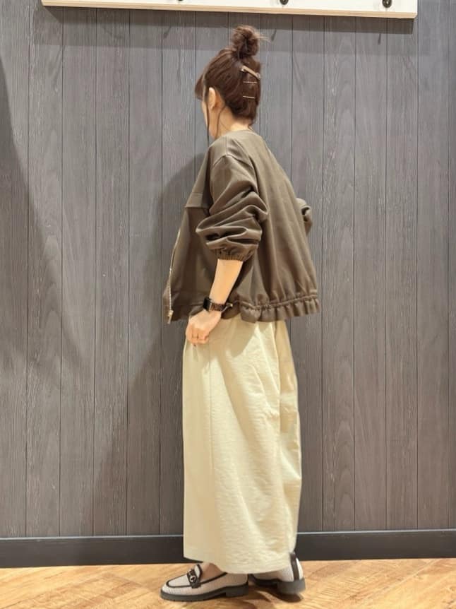 meiさんの「SHOO･LA･RUE｜【S-LL】女性らしさ漂うハートネック テレコ5分袖トップス」を使ったコーディネート