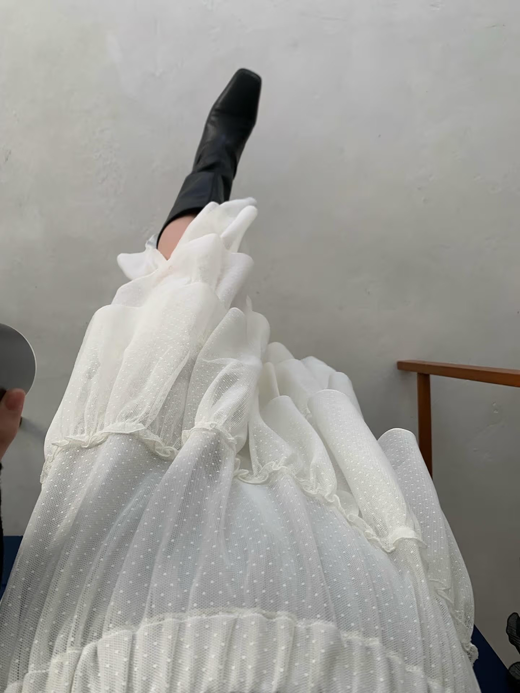 miyu maesakaさんの「CODE A｜M dramatic dot tulle skirt」を使ったコーディネート