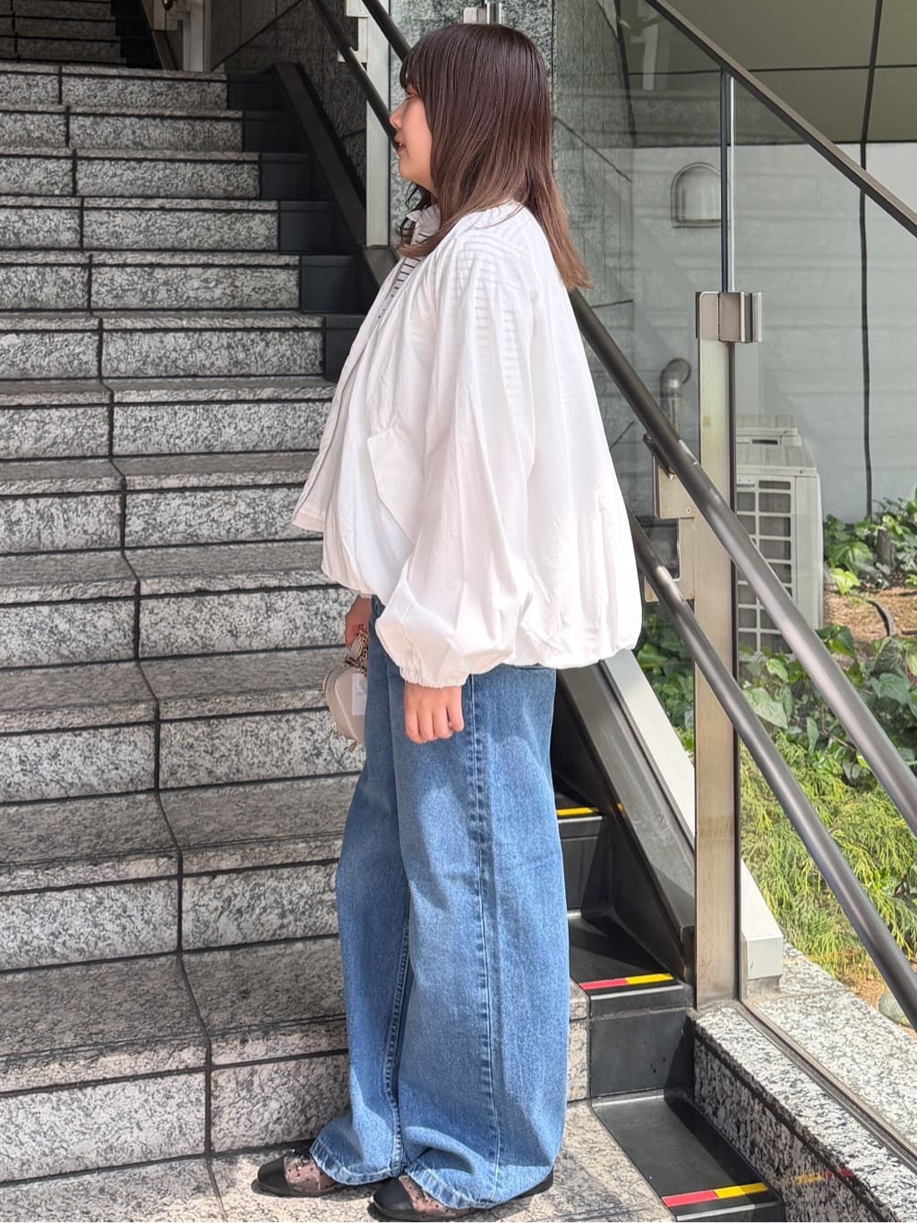 HANNAさんの「OPAQUE.CLIP｜撥水 裾バルーンブルゾン【洗濯機OK】」を使ったコーディネート