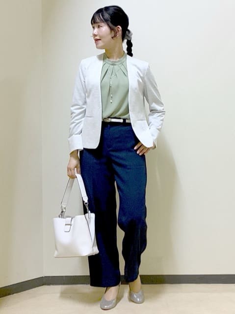  beni_gingerさんの「Reflect｜【SS-4Lサイズ／UVカット／接触冷感】匠ジャケット／ノーカラー」を使ったコーディネート