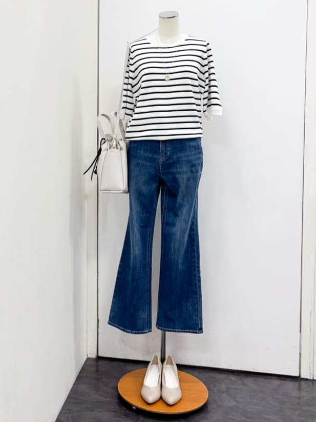 yukariさんの「grove｜【洗える】麻調ノーカラーブルゾン」を使ったコーディネート