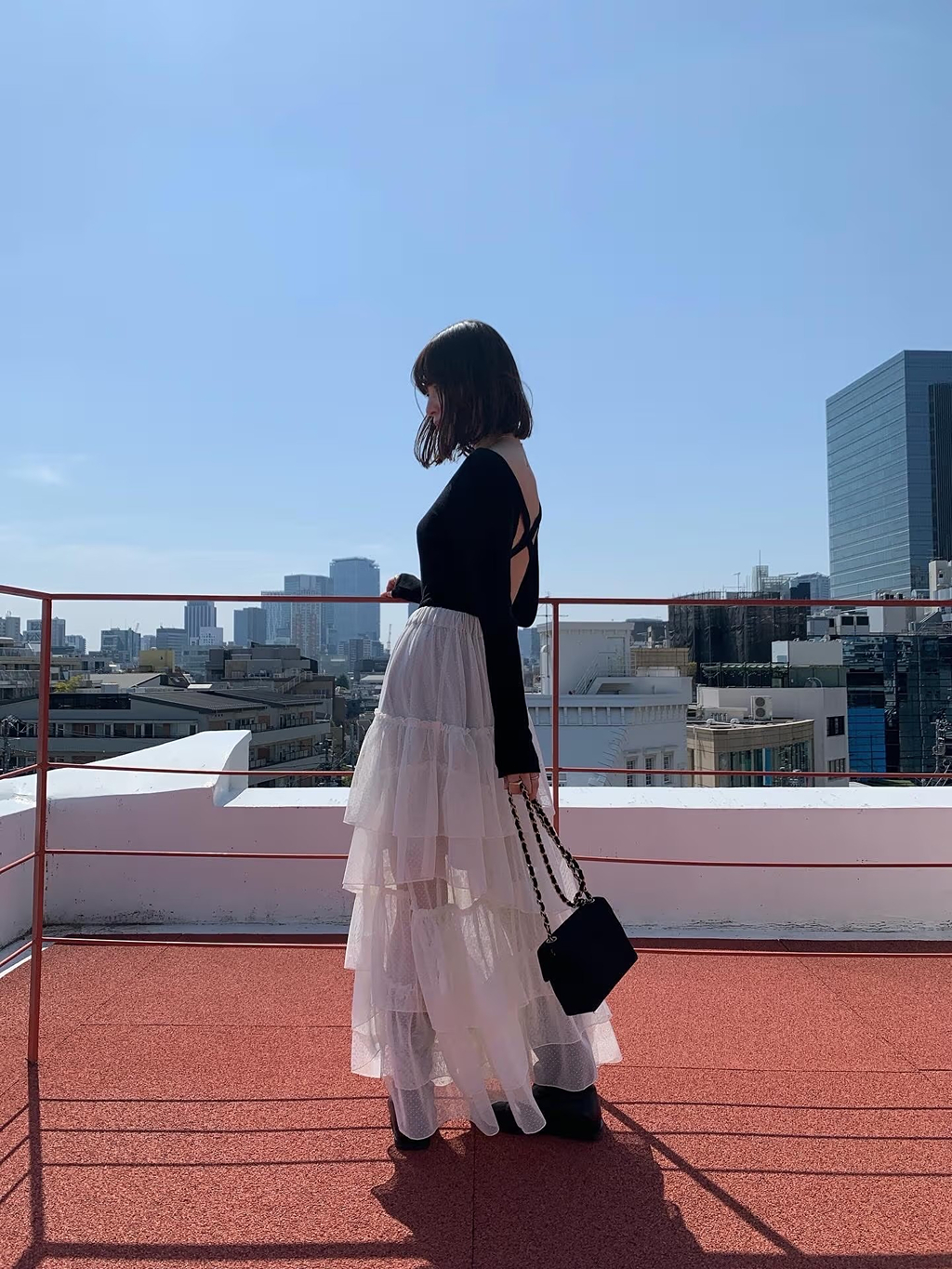 miyu maesakaさんの「CODE A｜M dramatic dot tulle skirt」を使ったコーディネート