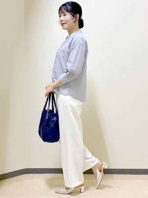 beni_gingerさんの「Reflect｜【接触冷感】八分袖フロントフリルブラウス」を使ったコーディネート