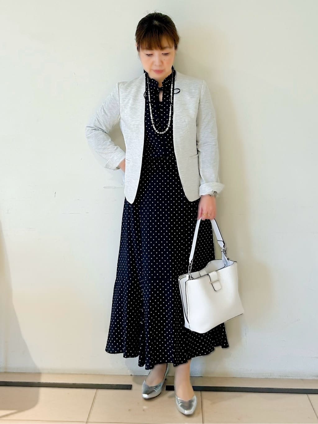 ひーさんの「Reflect｜【SS-4Lサイズ／UVカット／接触冷感】匠ジャケット／ノーカラー」を使ったコーディネート
