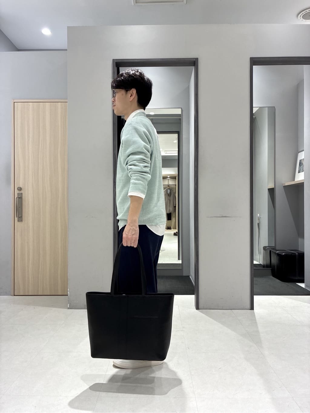 わいずみさんの「TAKEO KIKUCHI｜【洗える】カラースプリングニット」を使ったコーディネート