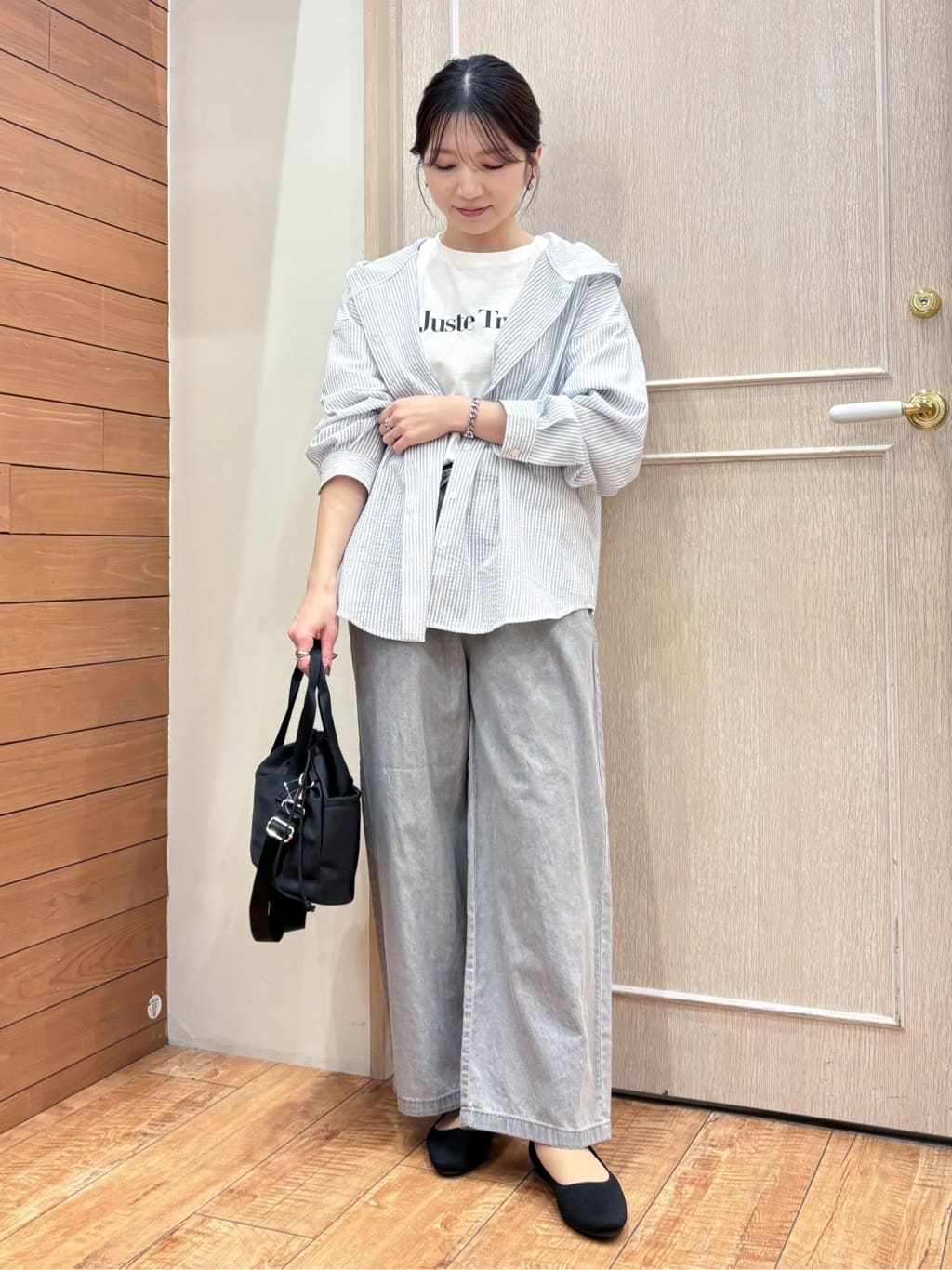 なみさんの「SHOO･LA･RUE｜【綿100％/S-LL/プチプラ】選べる3柄 プリントアソートTシャツ」を使ったコーディネート