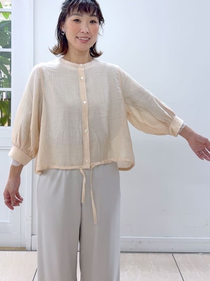 Osawaさんの「Dessin｜【洗える】シアーチュールポイントカットソー」を使ったコーディネート