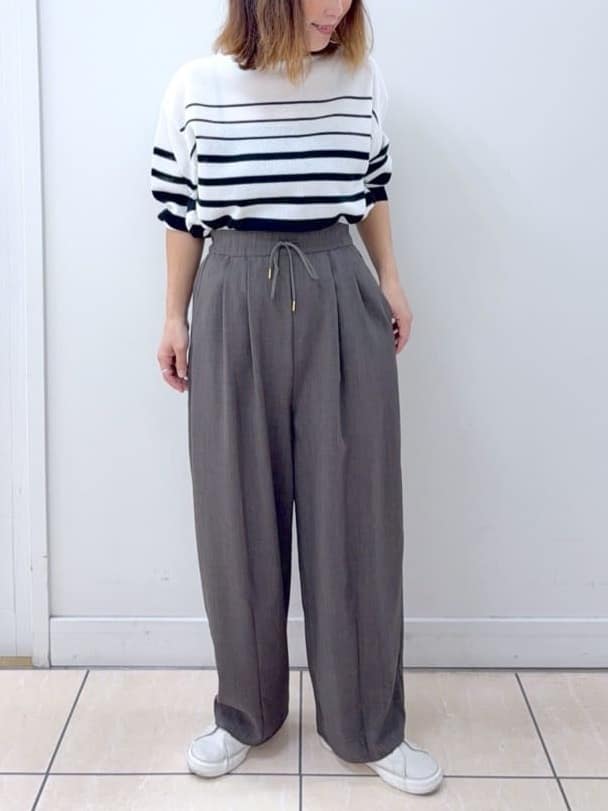 Osawaさんの「Dessin｜【洗える】シアーリラックスニット」を使ったコーディネート