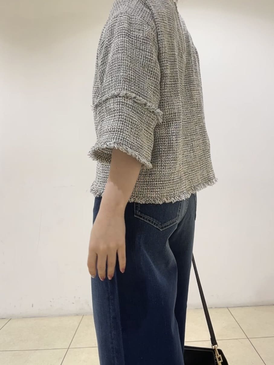 watanabeさんの「UNTITLED｜◆【洗える】ツイードドルマンブラウス」を使ったコーディネート