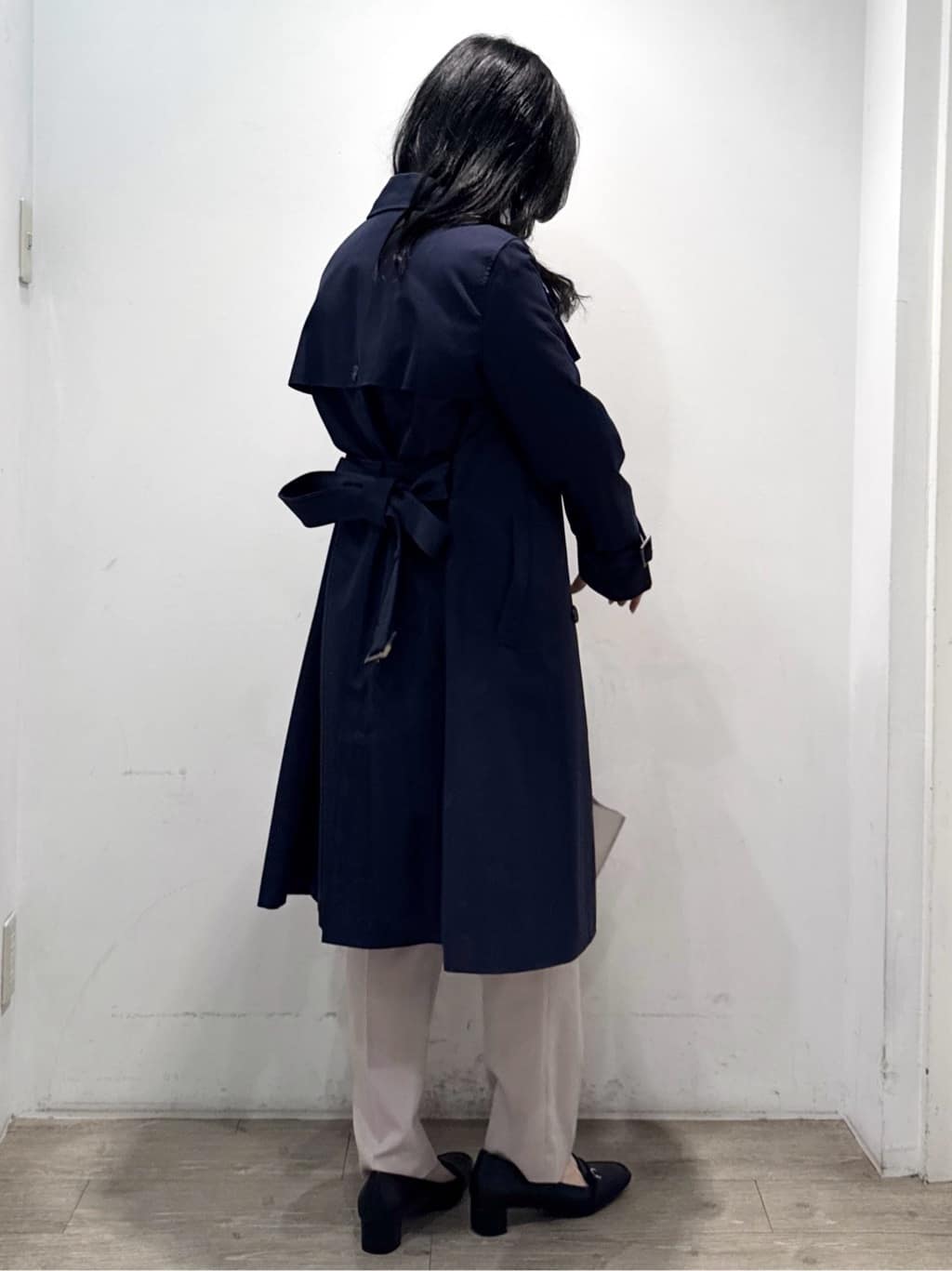 yuicciさんの「OPAQUE.CLIP｜撥水トレンチコート【洗濯機OK／花粉対応】《XS～3L》」を使ったコーディネート