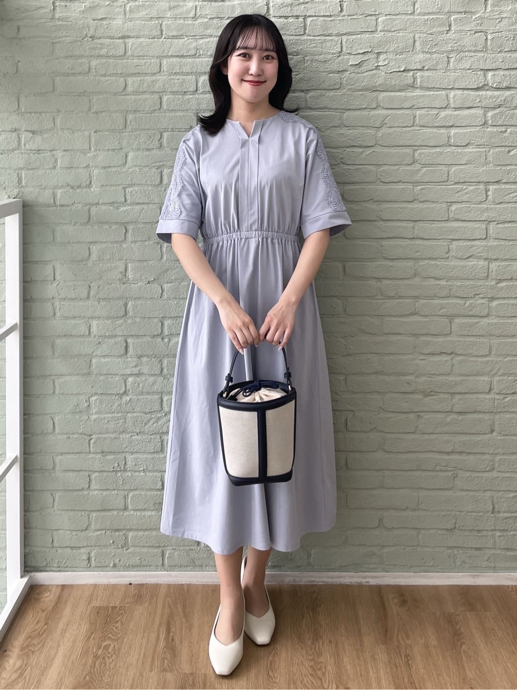 yukariさんの「Reflect｜【UVカット／接触冷感】ドルマン袖ジャージワンピース」を使ったコーディネート